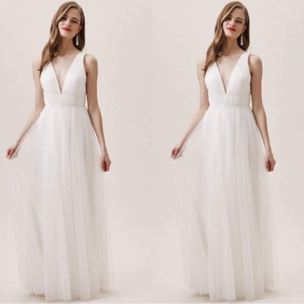 Jenny Yoo Collection by BHLDN Sarita Dress White Wedding/Maxi Dress Size 6